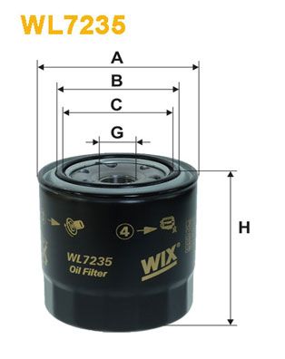WIX FILTERS Eļļas filtrs WL7235